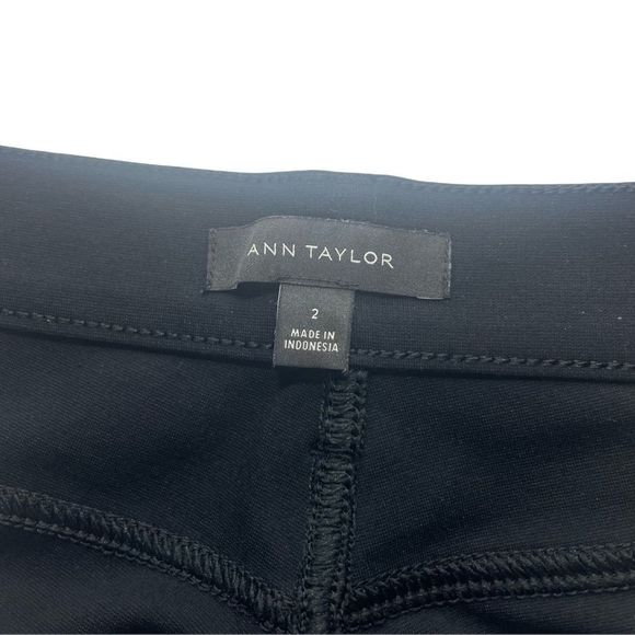 Ann Taylor Ankle Pant In Seasonless Stretch - Black- Sz 2 - Picture 7 of 9